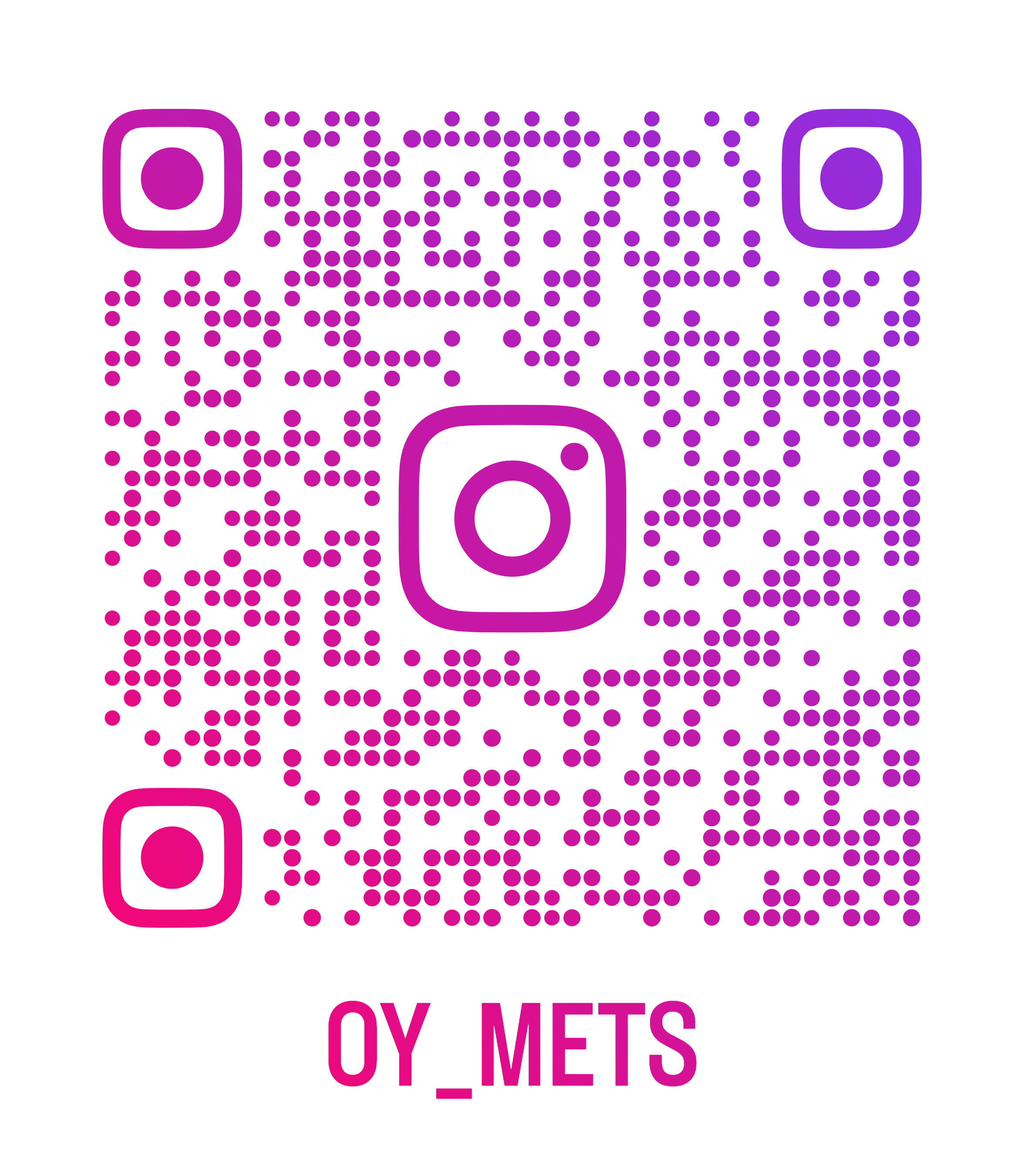 Instagram QRコード @oy_mets